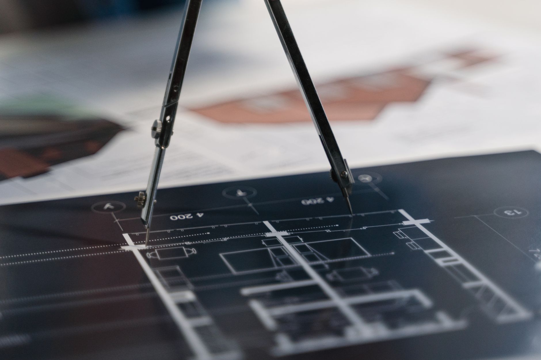 Intricate architectural layout symbolizing structural planning